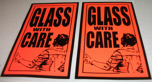 LABEL GLASS WITH CARE PACK OF 5